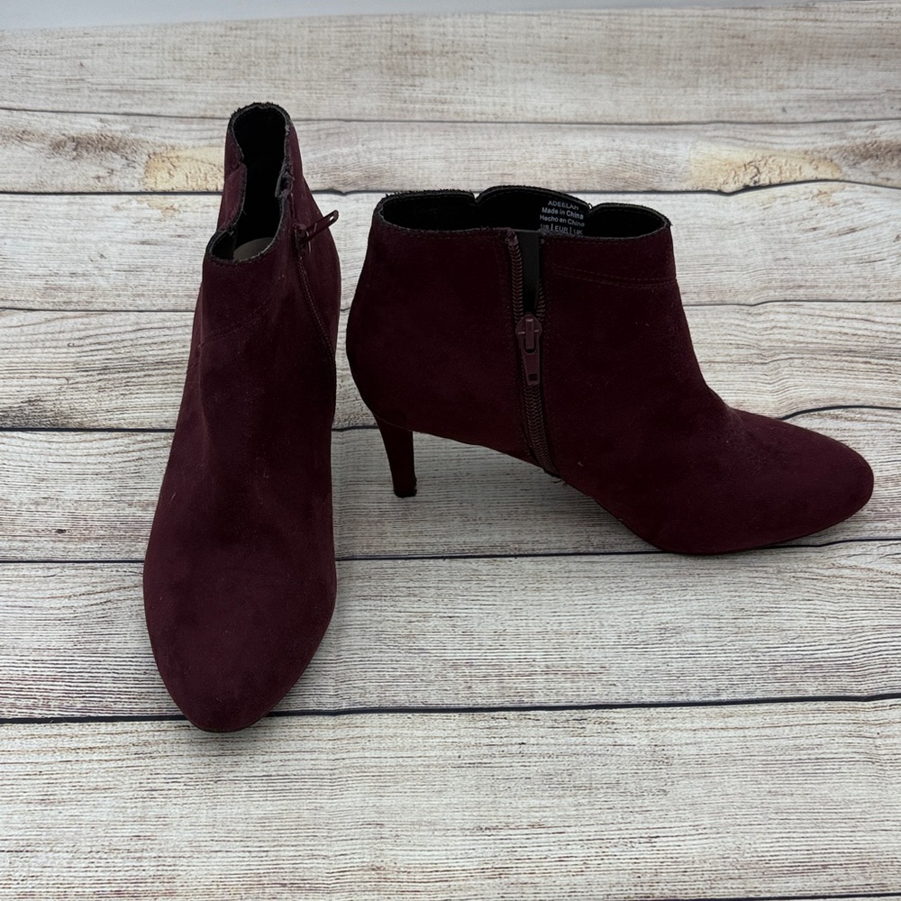 Kelly & Katie Deep Red Ankle Booties